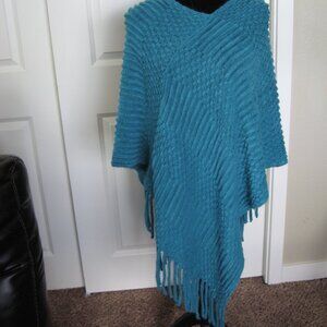 Teal or Grey Ladies Shawl